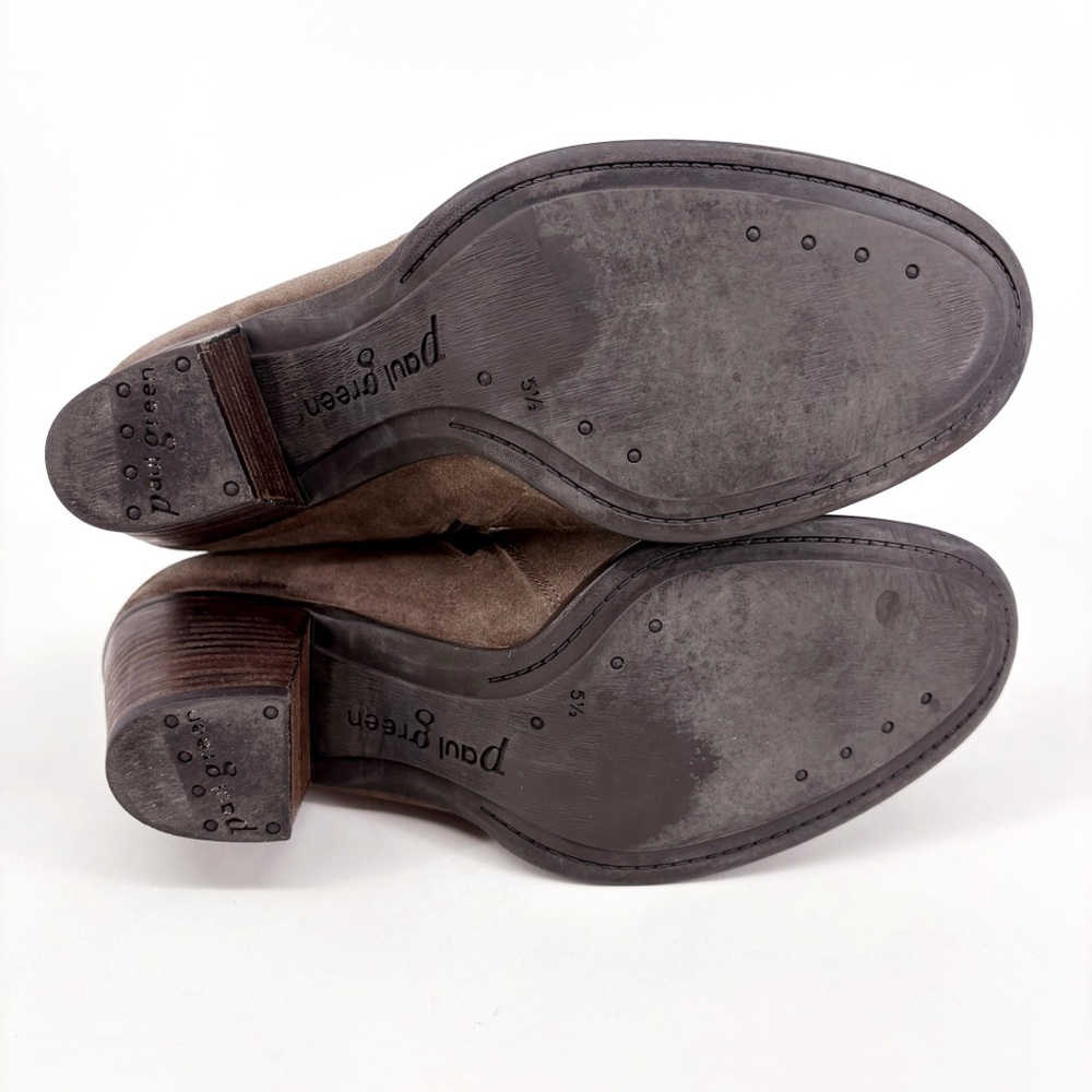 PAUL GREEN Sheridan Brown Nubuck Suede Ankle Boots 8 - Picture 9 of 15
